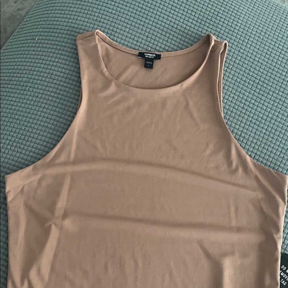 Express Nude Sleeveless Bodysuit